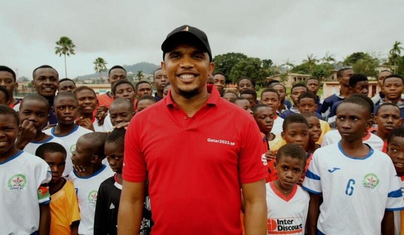 Samuel Etoo Visits Africa and Promotes the 2022 FIFA World Cup Qatar